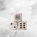Parchment Marbled Dice