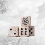 Parchment Marbled Dice