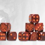 Red Marbled Dice