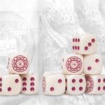 Magenta Marbled Dice