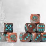 Brown Marbled Dice
