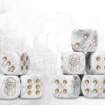 Light Grey Marbled Dice