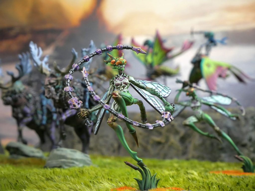 Weaver Courts - Scaile Dancers for Conquest - a dark fantasy miniature wargame.