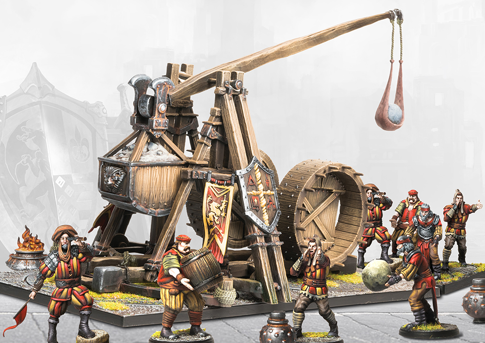 Hundred Kingdoms Trebuchet for Conquest - a miniature dark fantasy wargame.