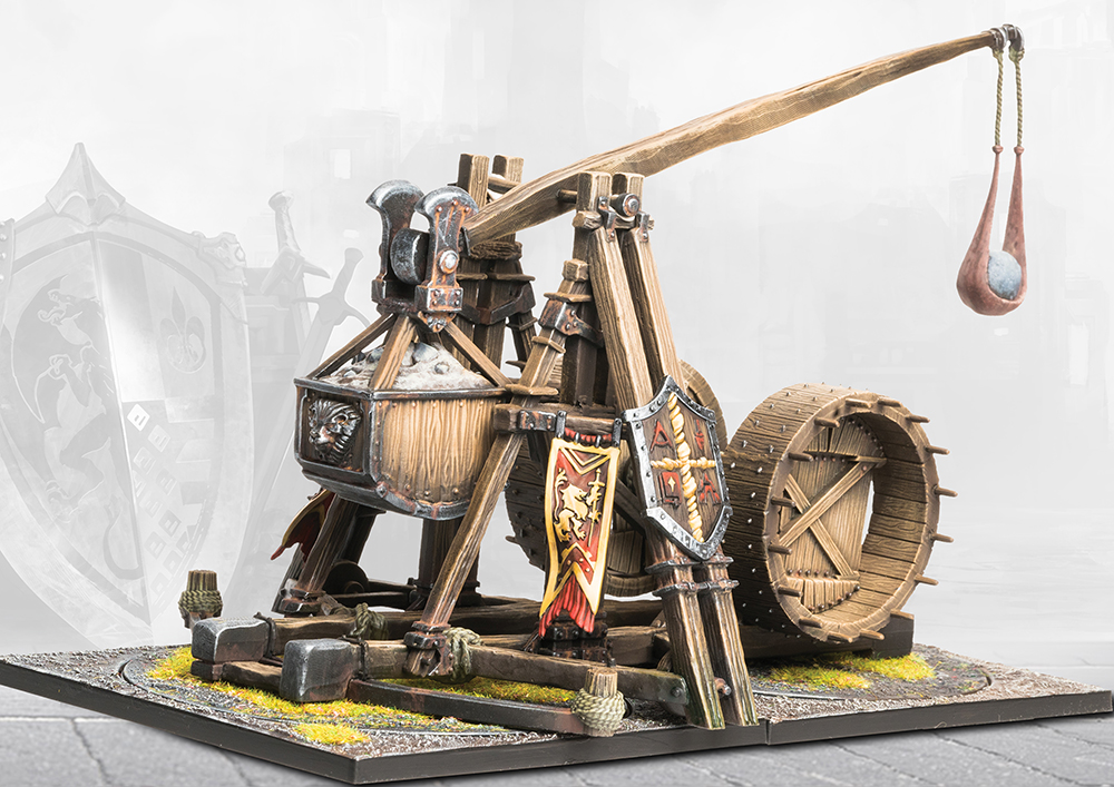 Hundred Kingdoms Trebuchet for Conquest - a miniature dark fantasy wargame.