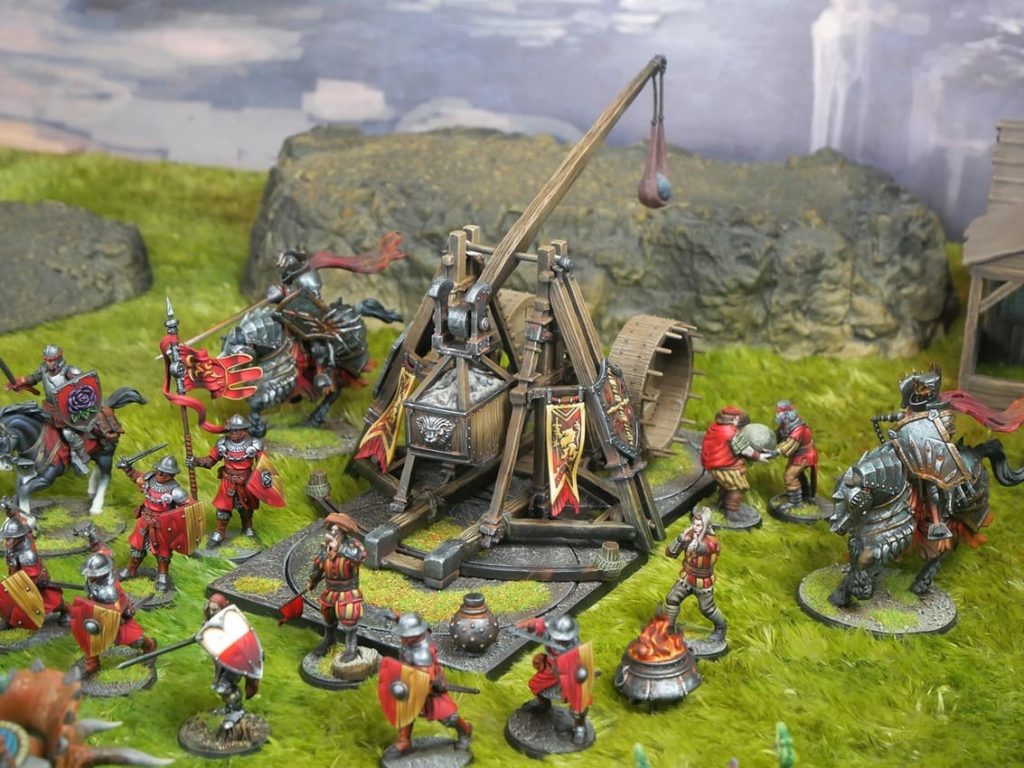 Hundred Kingdoms Trebuchet for Conquest - a miniature dark fantasy wargame.